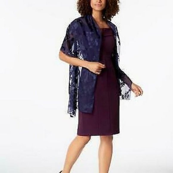 I.N.C. Blossom Shadow Evening Wrap One Size - Picture 1 of 1